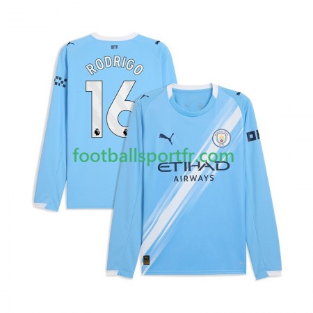 Tenue Manchester City Rodrigo Hernandez 16 Domicile 2025-2026 Maillot de Foot ML